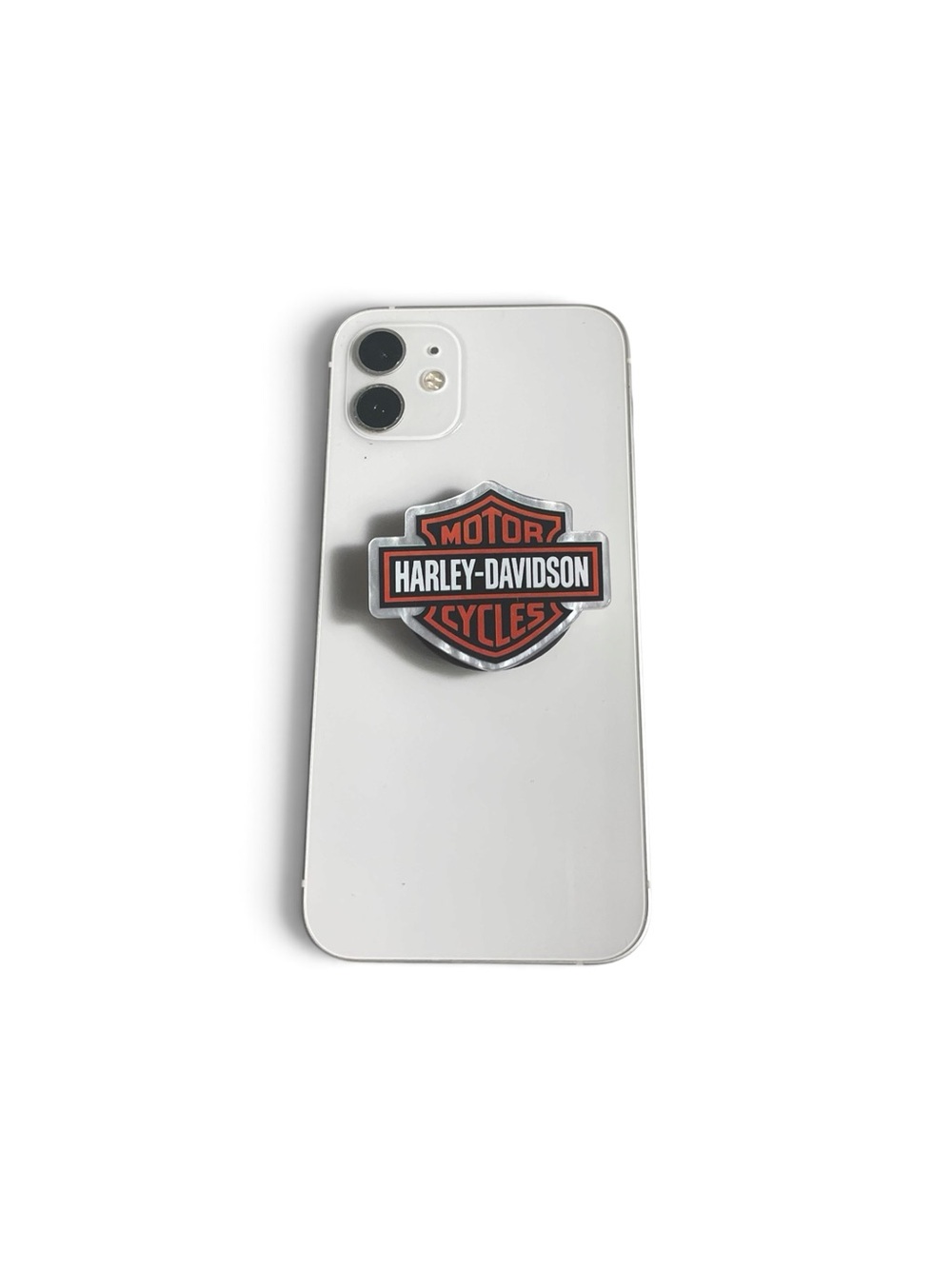 Harley-Davidson Black and Orange Badge Phone Grip